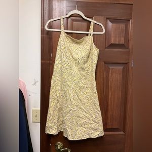 Yellow floral dress